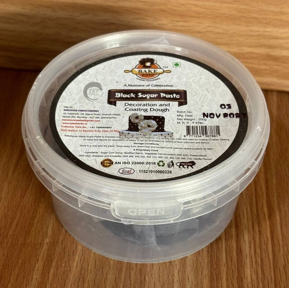 Bake Haven Fondant 200 GM - Black