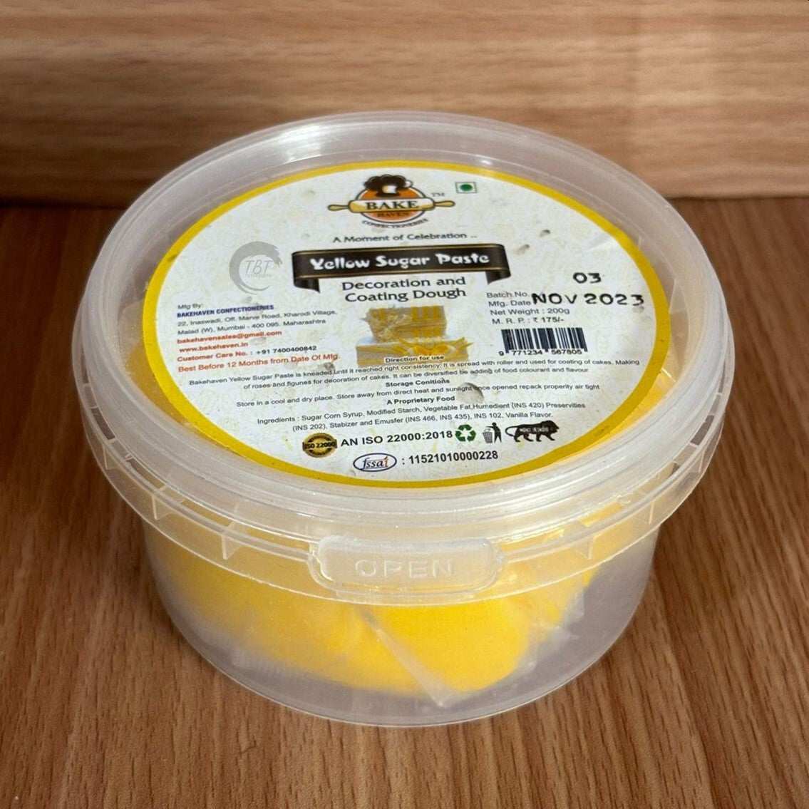 Bake Haven Fondant 200 GM - Yellow