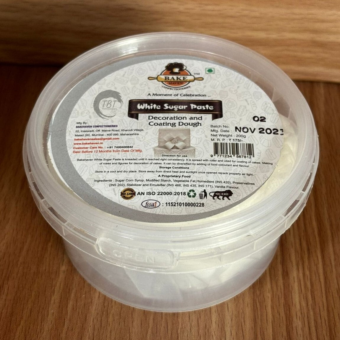 Bake Haven Fondant 200 GM - White
