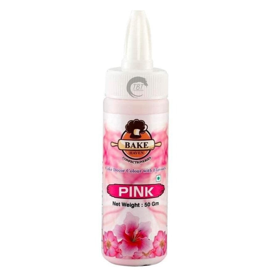 Bake Haven Edible Puff Spray Powder Color - Pink (50 GM)