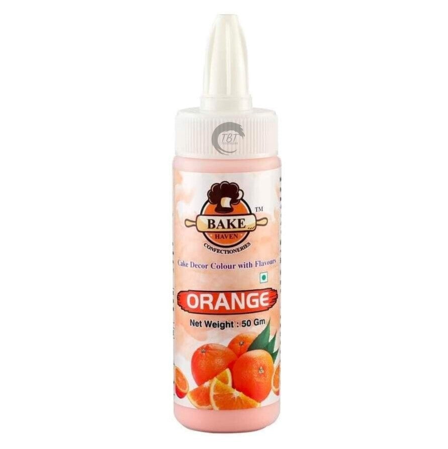 Bake Haven Edible Puff Spray Powder Color - Orange (50 GM)