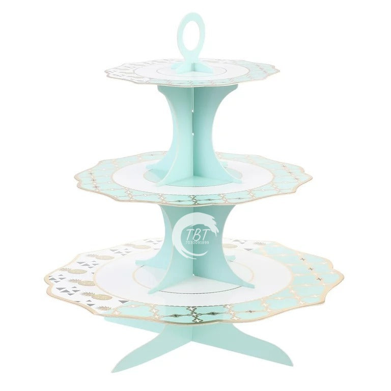 3 Tier Theme Cardboard Cupcake Stand Holder