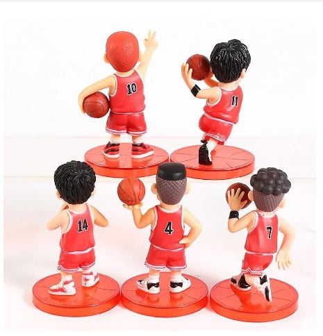 Basketball Players Cake Toys Topper { Set Of 5 Piece }