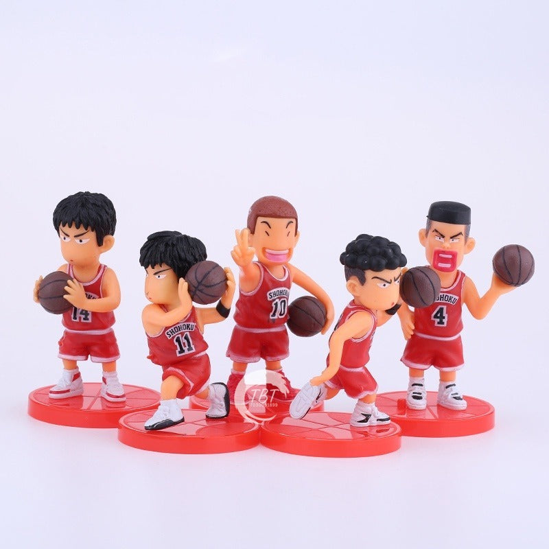 Basketball Players Cake Toys Topper { Set Of 5 Piece }