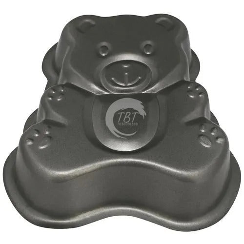 Teddy Shaped Metallic Cake Mould, Cake Tin