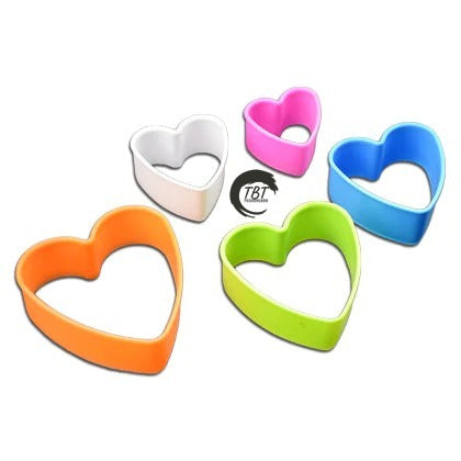 Plastic Heart Cookie Cutter Set { Pack of 5 Piece }