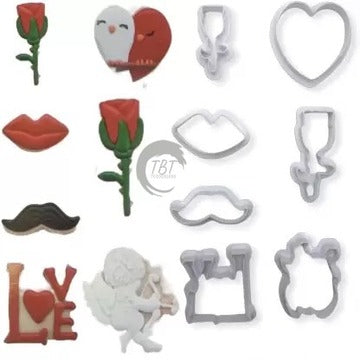Valentine Cookie Cutter Set { Pack of 7 Piece }