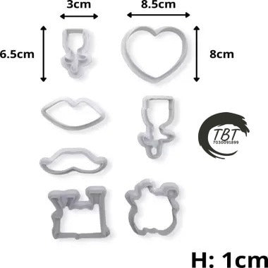Valentine Cookie Cutter Set { Pack of 7 Piece }