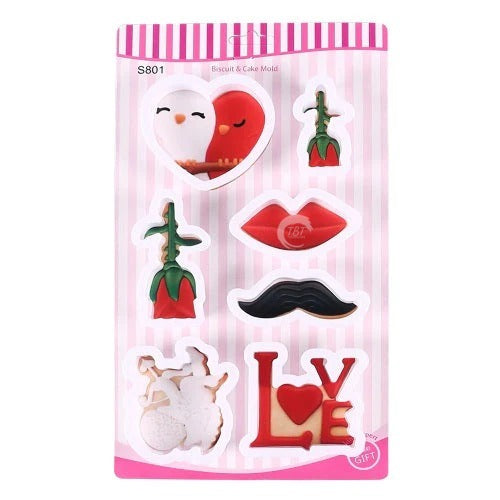Valentine Cookie Cutter Set { Pack of 7 Piece }