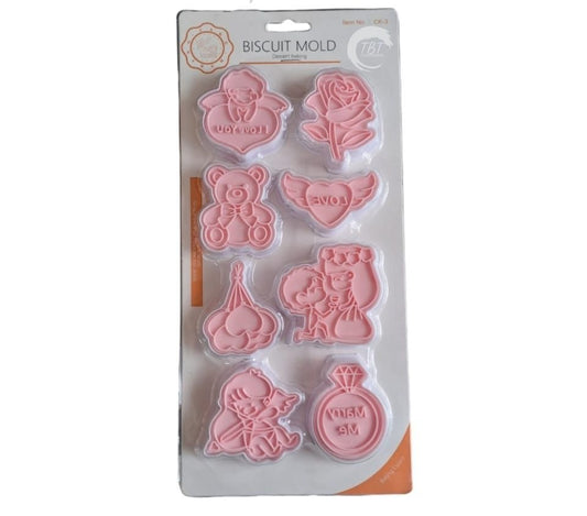 Valentine's Day Special Cookie Cutter { Pack of 8 Piece }