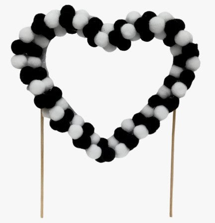 Pompom Love Topper -1 Piece