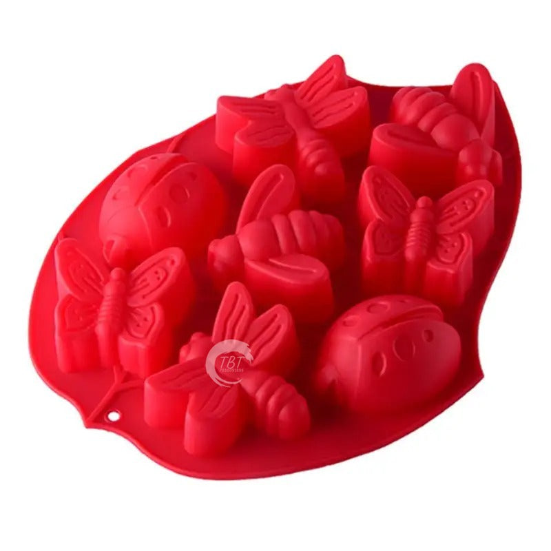 Insect Butterfly Dragonfly Bee Ladybug Silicone Cake Mold