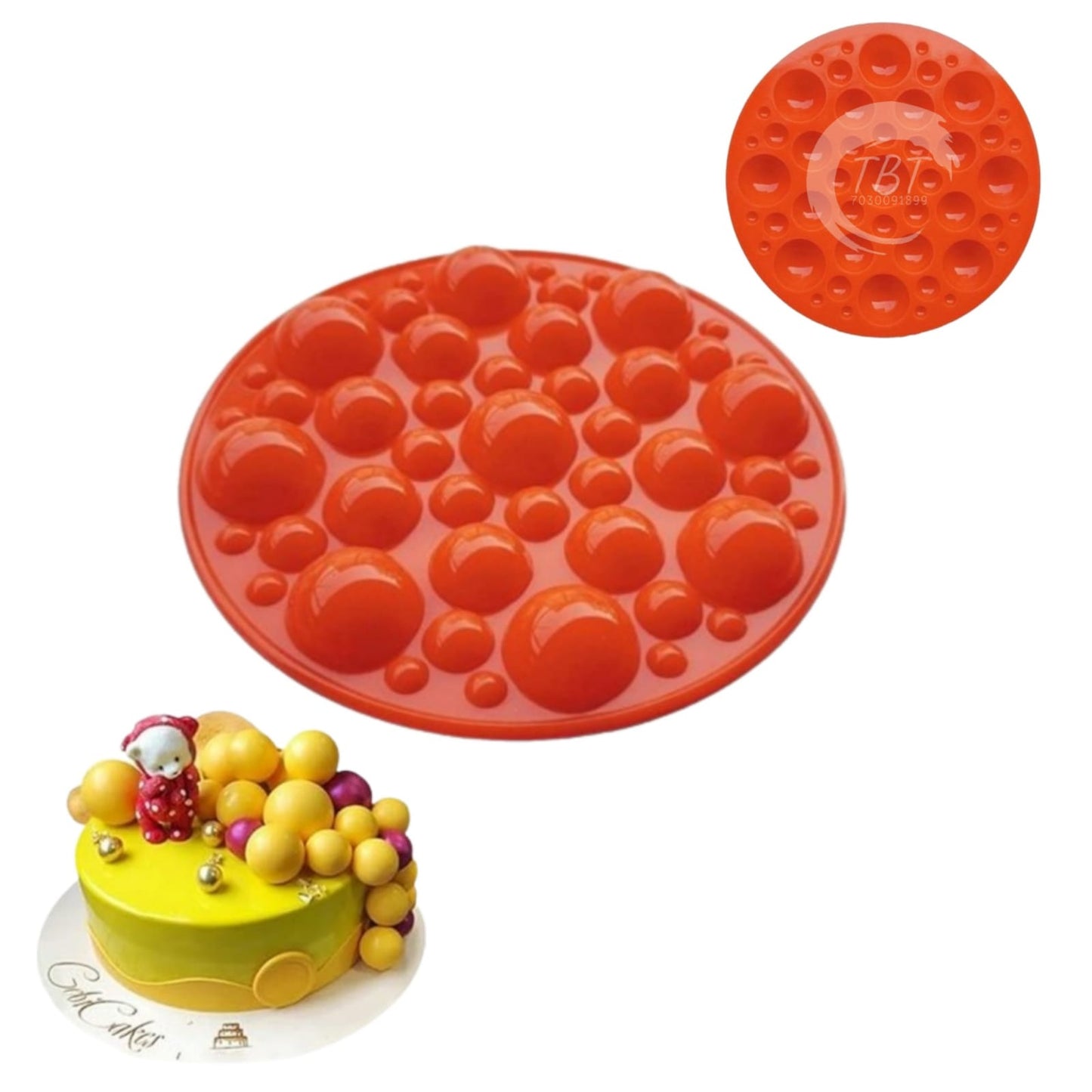Bubble / Bubbly Shape Silicone Chocolate Mold