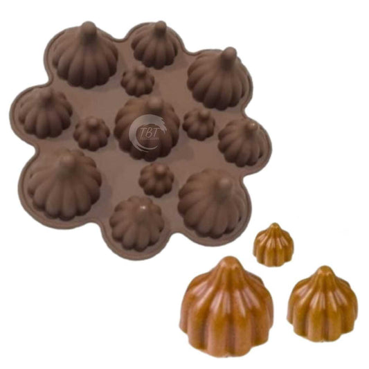 13 Cavity Big & Small Silicone Modak Shape Chocolate Mold