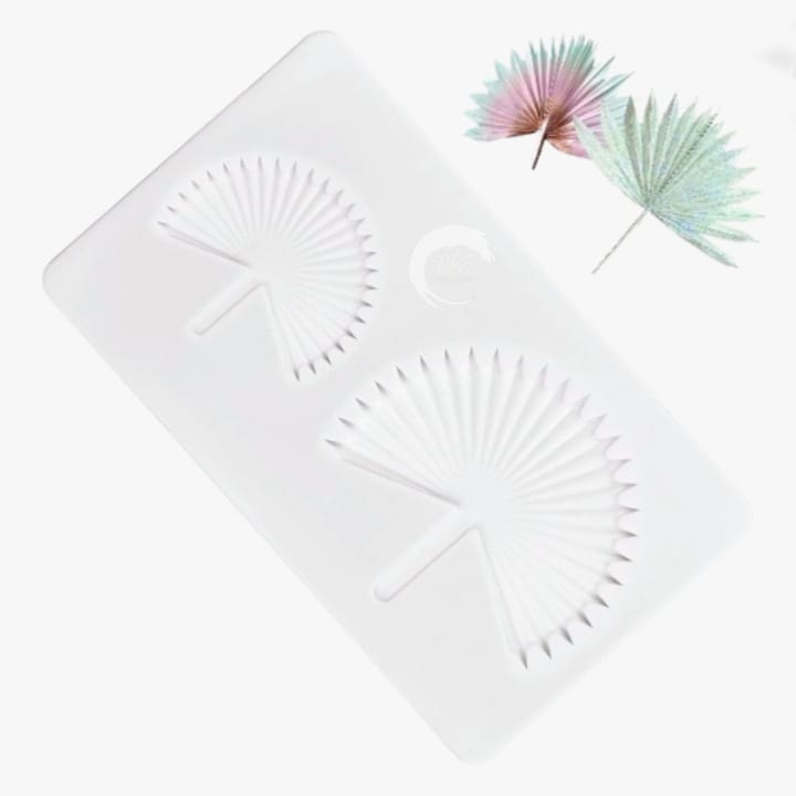 2 Sizes Origami Sun Palm Leaf Silicone Chocolate mold
