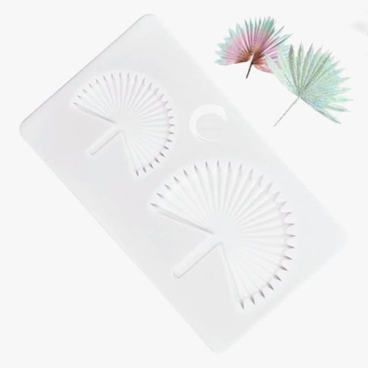 2 Sizes Origami Sun Palm Leaf Silicone Chocolate mold
