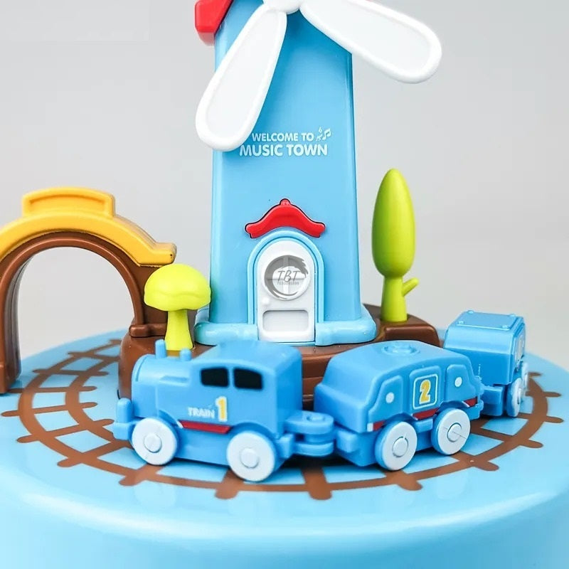 Music Town Mini Train Moving Train Cake Decoration