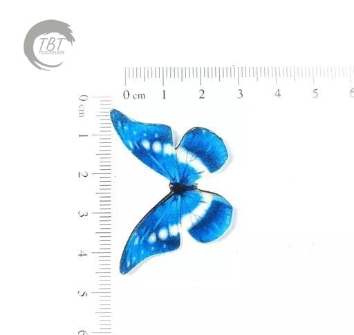 Blue Edible Pre-Cut Butterfly Wafer Paper