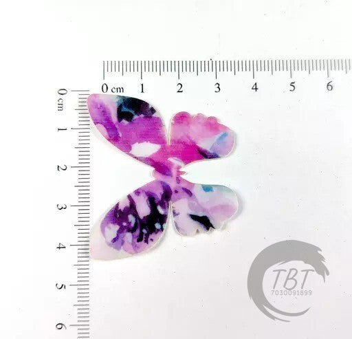 Abstract Purple Color Edible Pre-Cut Butterfly Wafer Paper