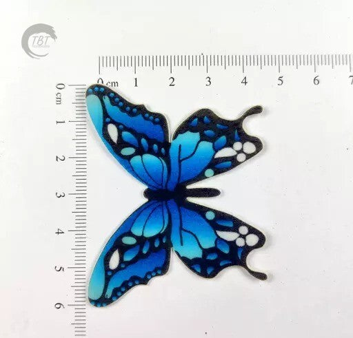 Black Border Big Edible Pre-Cut Butterfly Wafer Paper