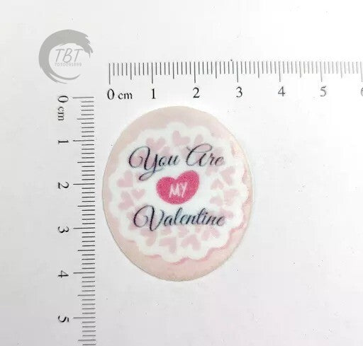 Happy Valentines Day Edible Pre-Cut Wafer Paper