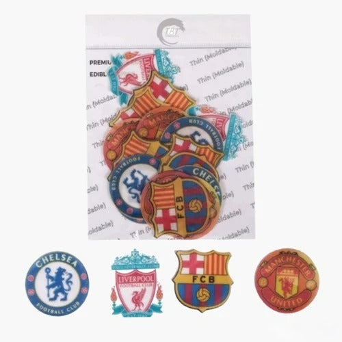 Football Club Logo Edible Pre-Cut Wafer Paper