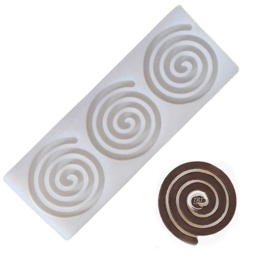 3 Cavity Circle Chakri Silicone Garnishing Sheet