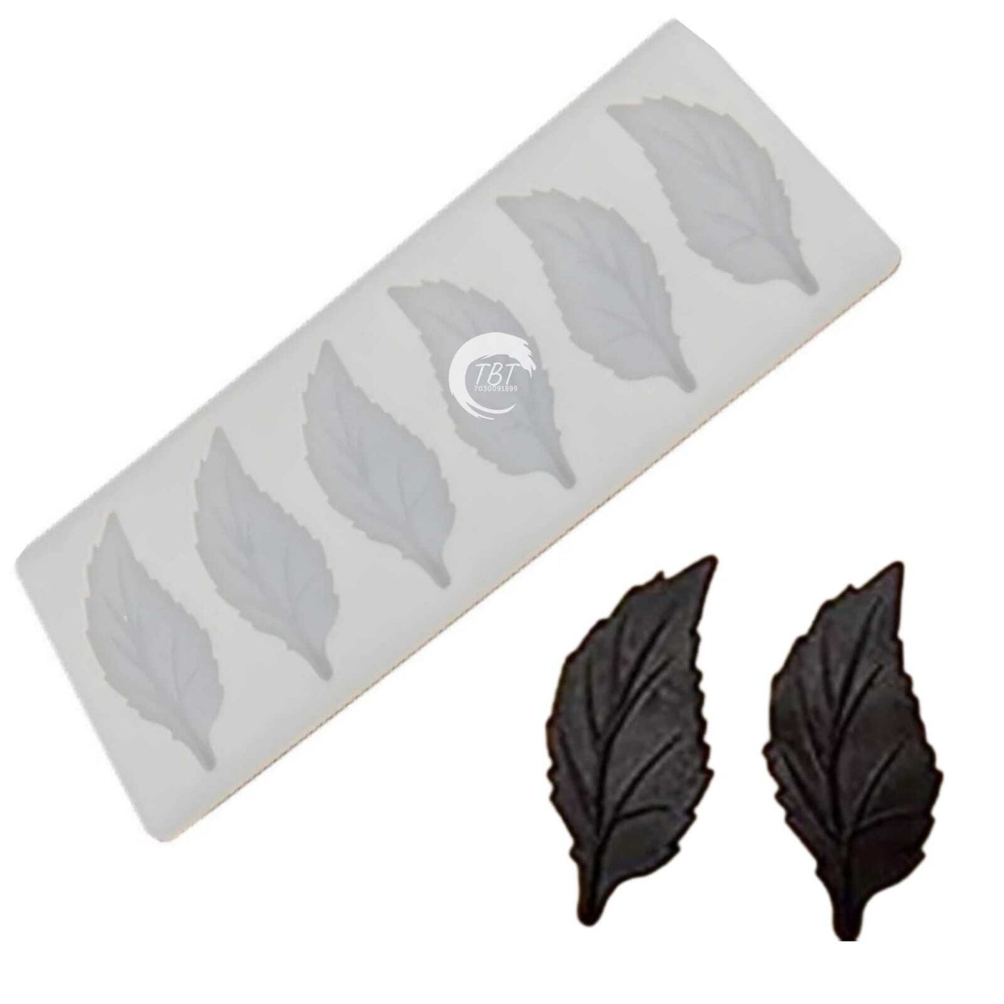 Leaf Shape Silicone Chocolate Garnishing Sheet Mold
