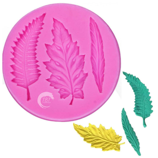 Leaves Feather Shape Silicone Fondant Mold