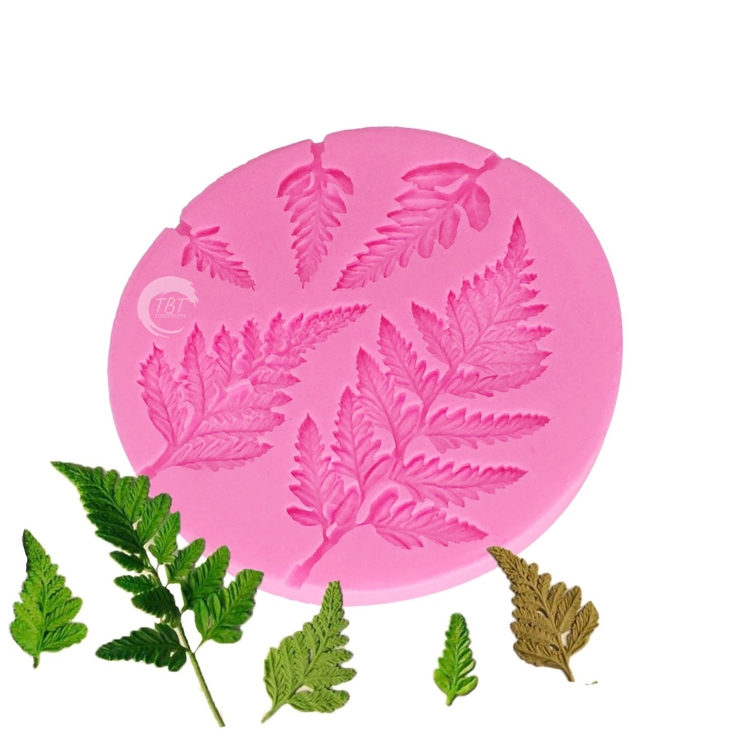 Pteridophyte Leaf Silicone Fondant Mold