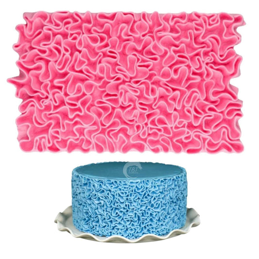 Scrunch Ruffle Simpress Silicone Fondant Mold