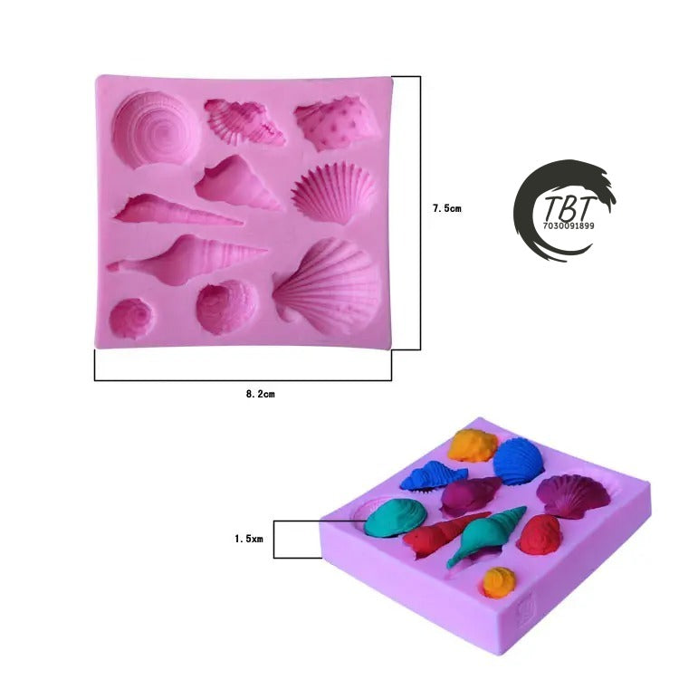 Sea Creatures Silicone Fondant Mold