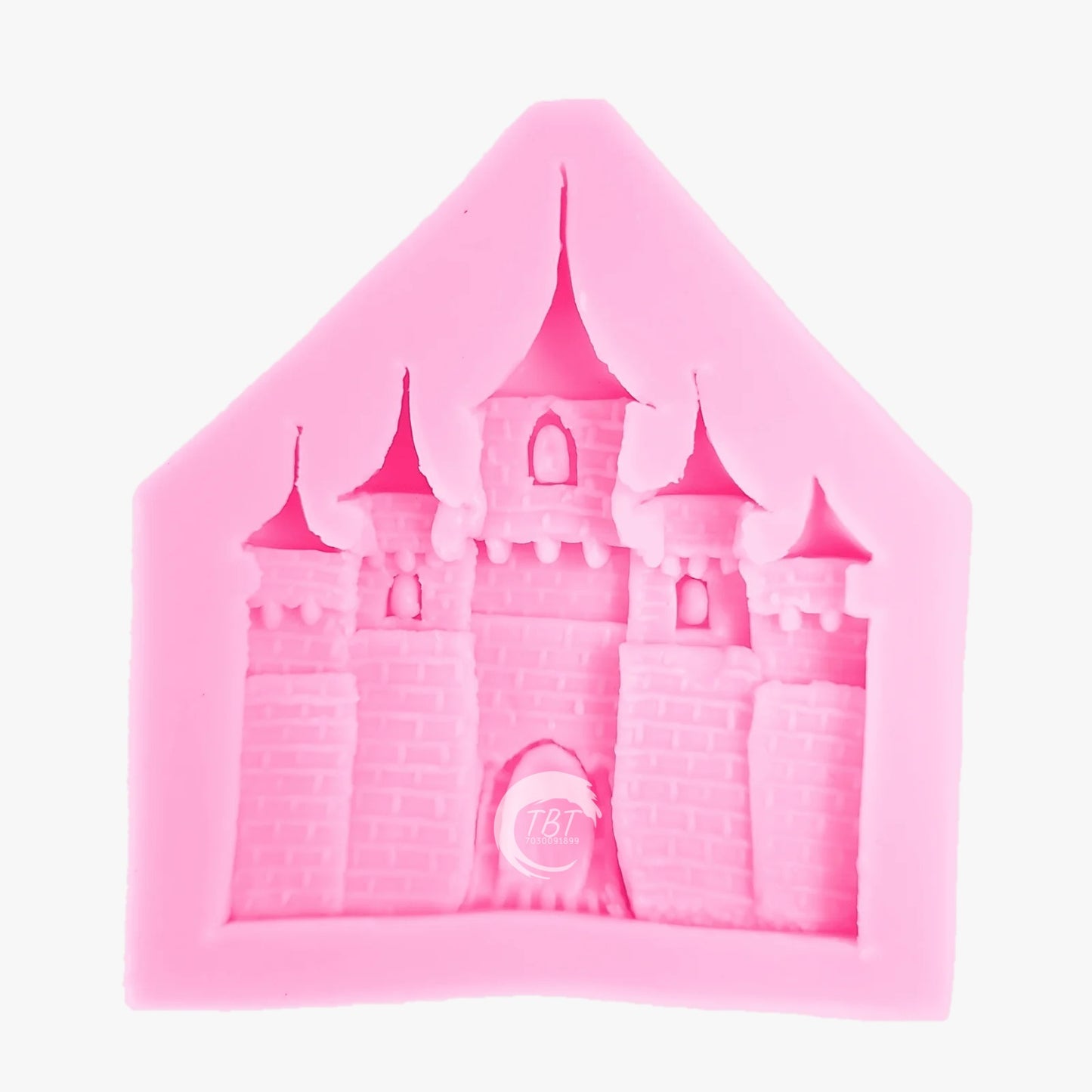 Castle House Building Silicone Fondant Mold