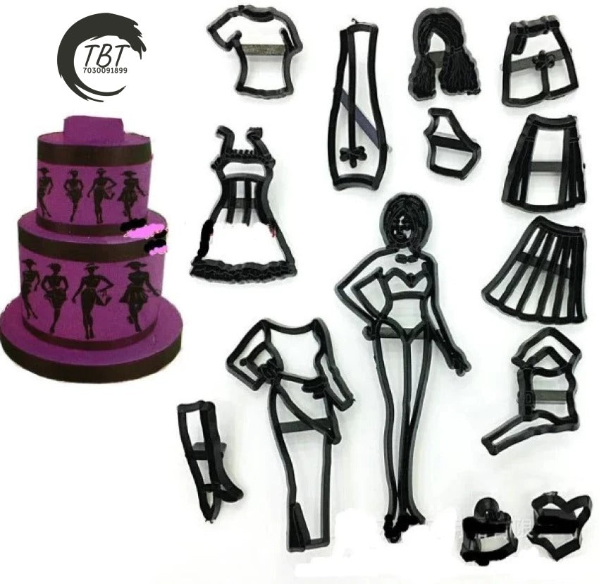 Fashion Girl Fondant and Cookie Cutter