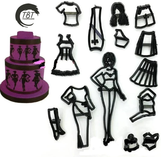 Fashion Girl Fondant and Cookie Cutter