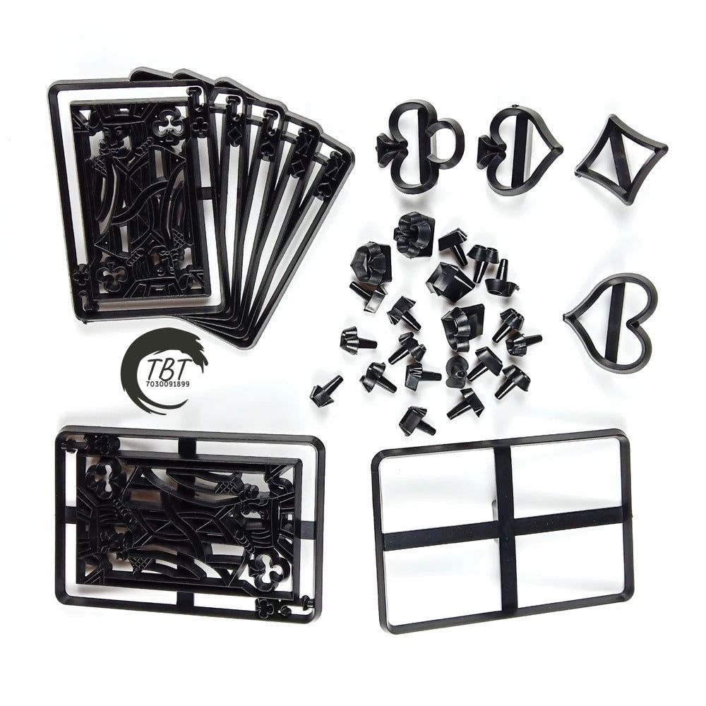 Poker Card Silhouette Fondant And Cookie Cutter Set