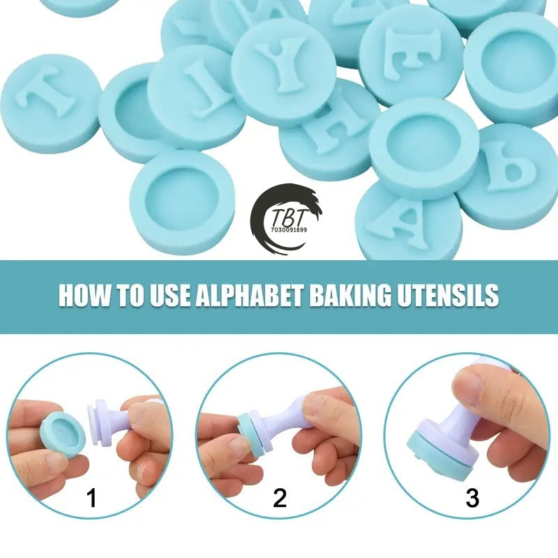 26 Pcs Capital Alphabet Stamp Mold