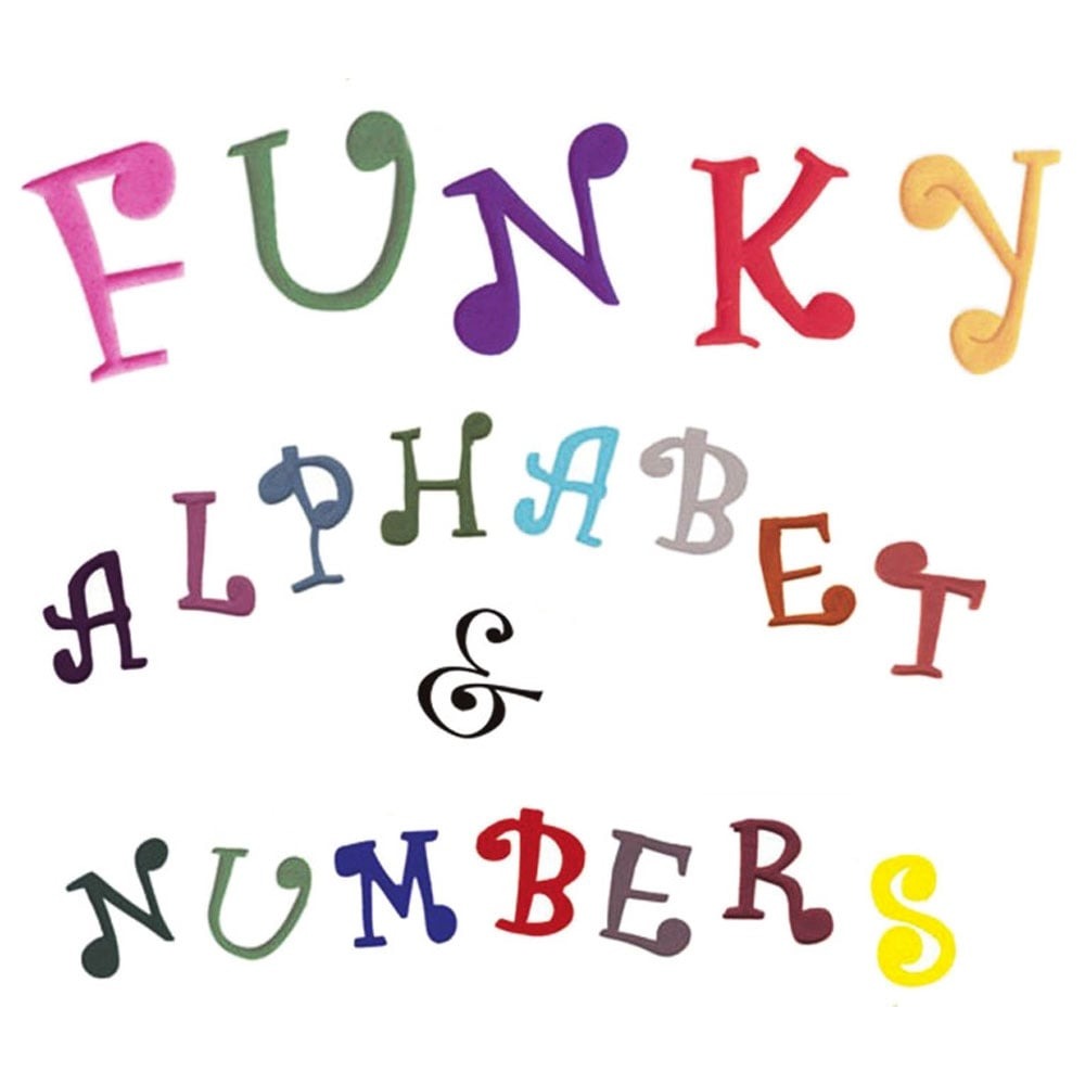 New Funky Alphabet and Number Fondant Cutter