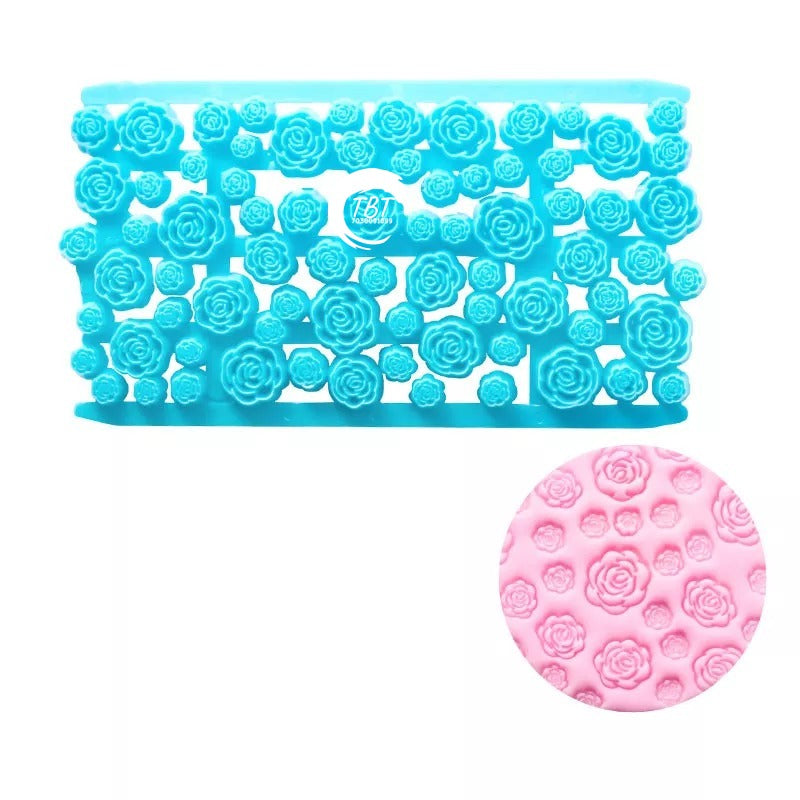 Rose Flower Fondant Embosser Cake Decoration Tool