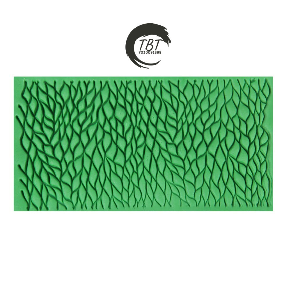 Leaf Pattern Shape Fondant Embosser Cake Decoration Tool