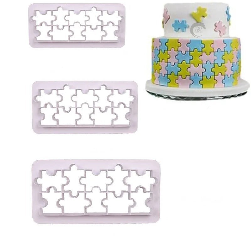 3 Pieces Puzzle Geometric Multi Cutter