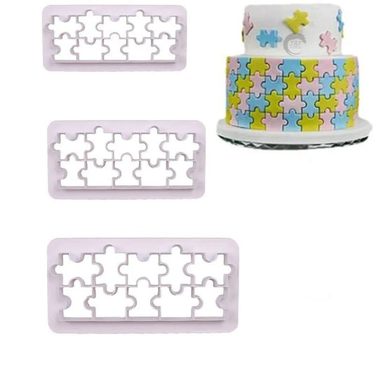 3 Pieces Puzzle Geometric Multi Cutter