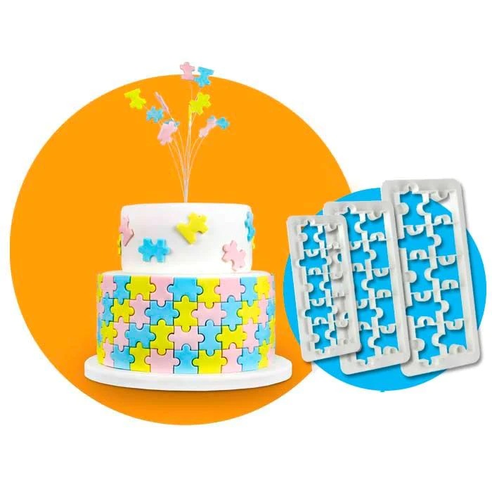 3 Pieces Puzzle Geometric Multi Cutter