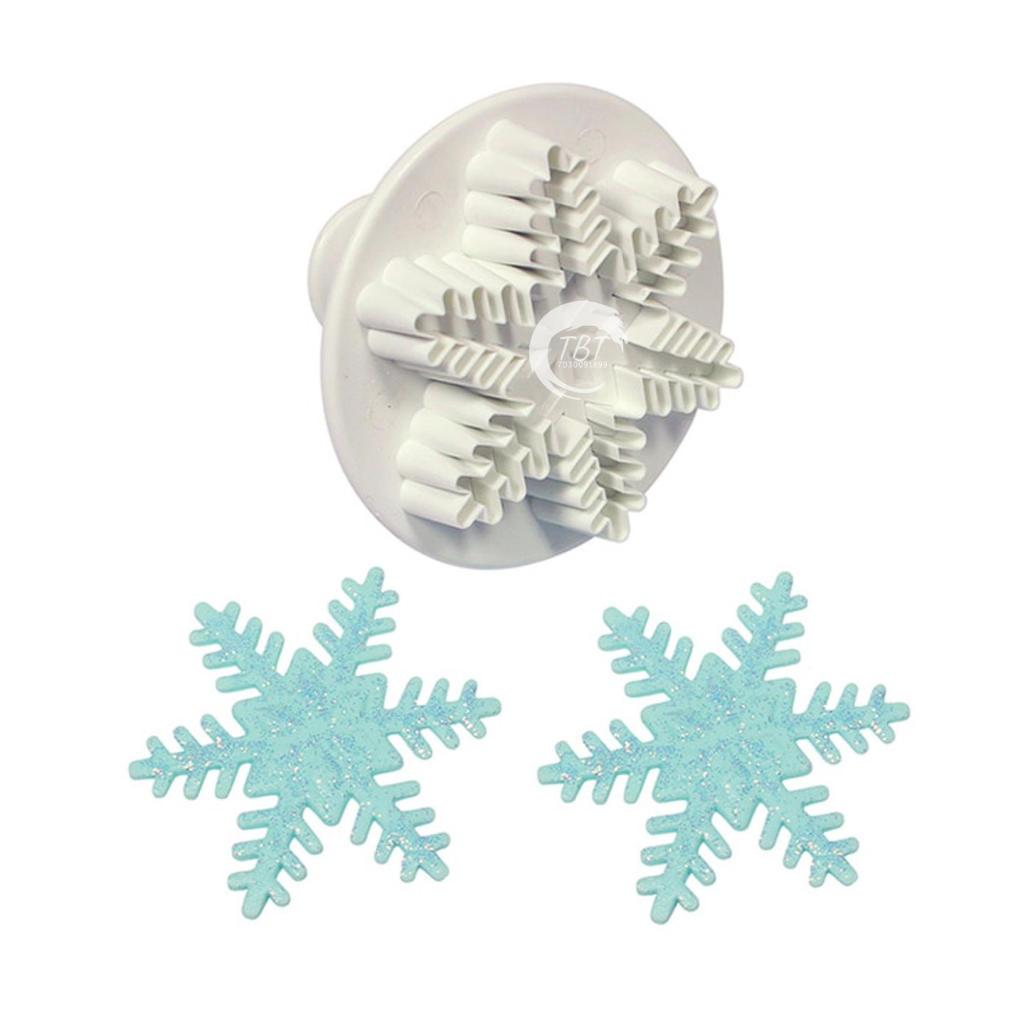 Snowflake Plunger Fondant Cutter