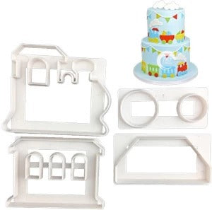 Train Pattern Fondant Cutter Set