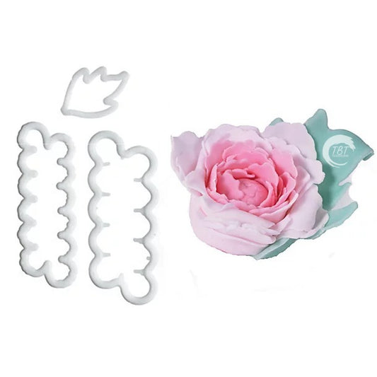 Peony Petal and Leaf Fondant Cutter