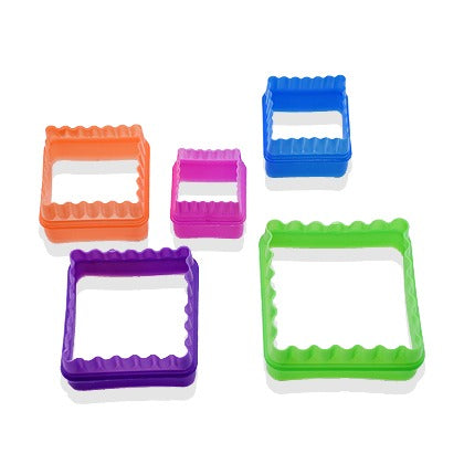 Double Sided Square Shape Plastic Cookie Cutter