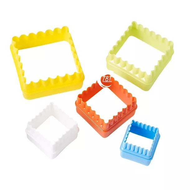 Double Sided Square Shape Plastic Cookie Cutter