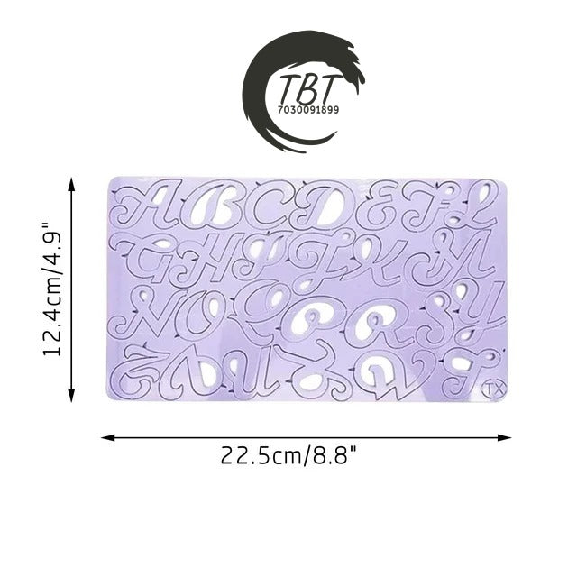 DIY Acrylic Uppercase Alphabet Letter Embossed Stamp