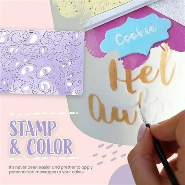 DIY Acrylic Uppercase Alphabet Letter Embossed Stamp